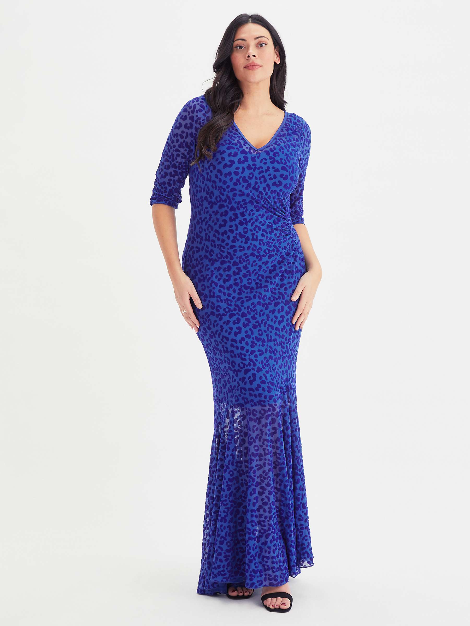 Buy Scarlett & Jo Leopard Print Fishtail Maxi Dress Online at johnlewis.com