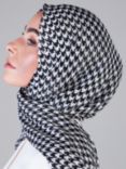 Aab Houndstooth Hijab, Black/Multi