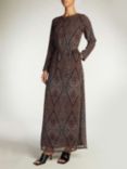 Aab Kaleidoscope Maxi Dress, Brown/Multi