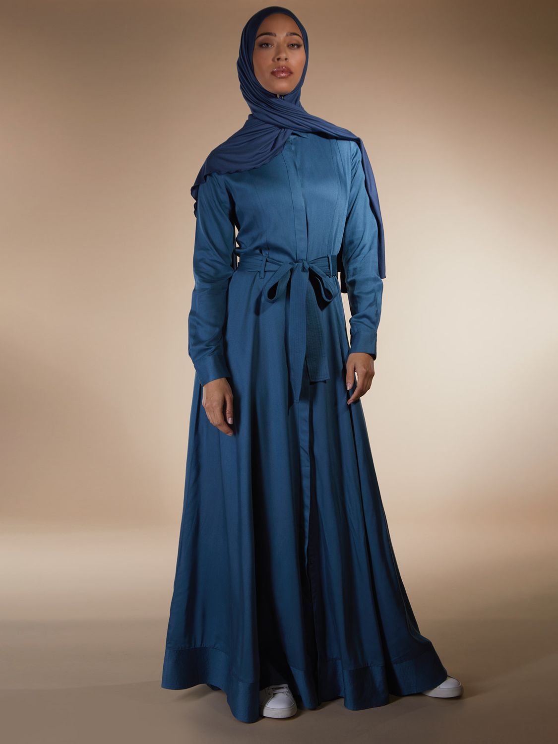 Buy Aab Self Stitch Maxi Dress, Blue Online at johnlewis.com