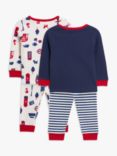 John Lewis Baby London Top & Bottom Pyjama Set, Pack of 2, Multi