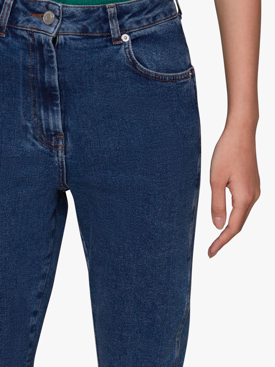 Denim Blue Stretch High-Waisted Slim Jeans, Whistles