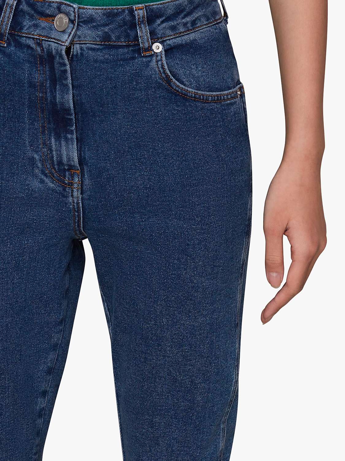 Buy Whistles Stretch Slim Leg Jeans, Blue Online at johnlewis.com