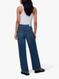 Whistles Authentic Side Zip Jeans, Denim