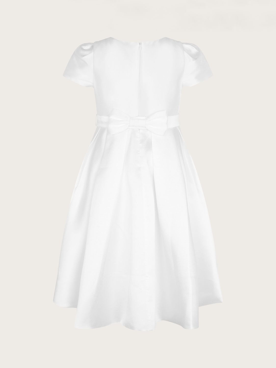 Monsoon Kids' Henrietta Pearl Communion Dress, White, 3 years