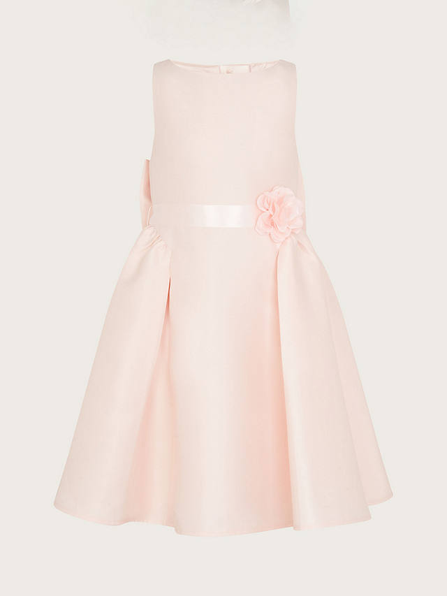 Monsoon Kids' Holly Duchess Twill Bridesmaids Dress, Pink