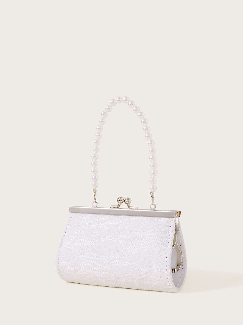 Buy Monsoon Kids' Floral Lace Bridesmaid Bag, Ivory Online at johnlewis.com