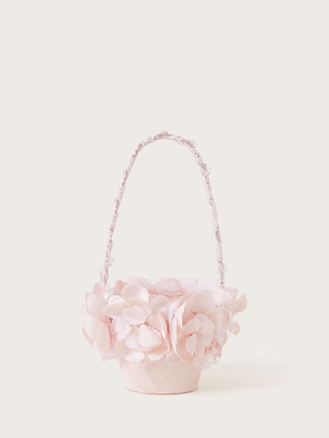 Buy Monsoon Kids' Bridesmaid 3D Floral Basket, Pink Online at johnlewis.com
