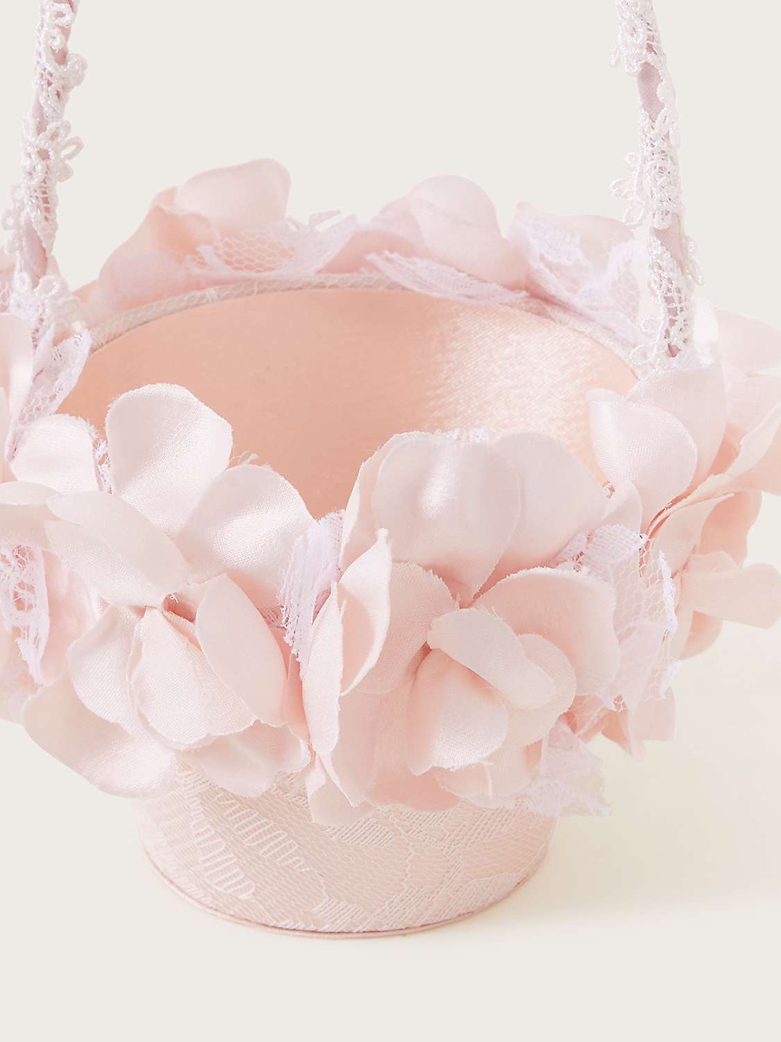 Buy Monsoon Kids' Bridesmaid 3D Floral Basket, Pink Online at johnlewis.com