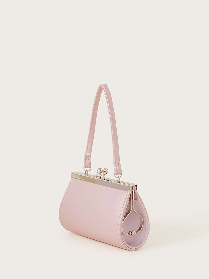 Buy Monsoon Kids' Triple Pom-Pom Bridesmaid Mini Bag, Pink Online at johnlewis.com