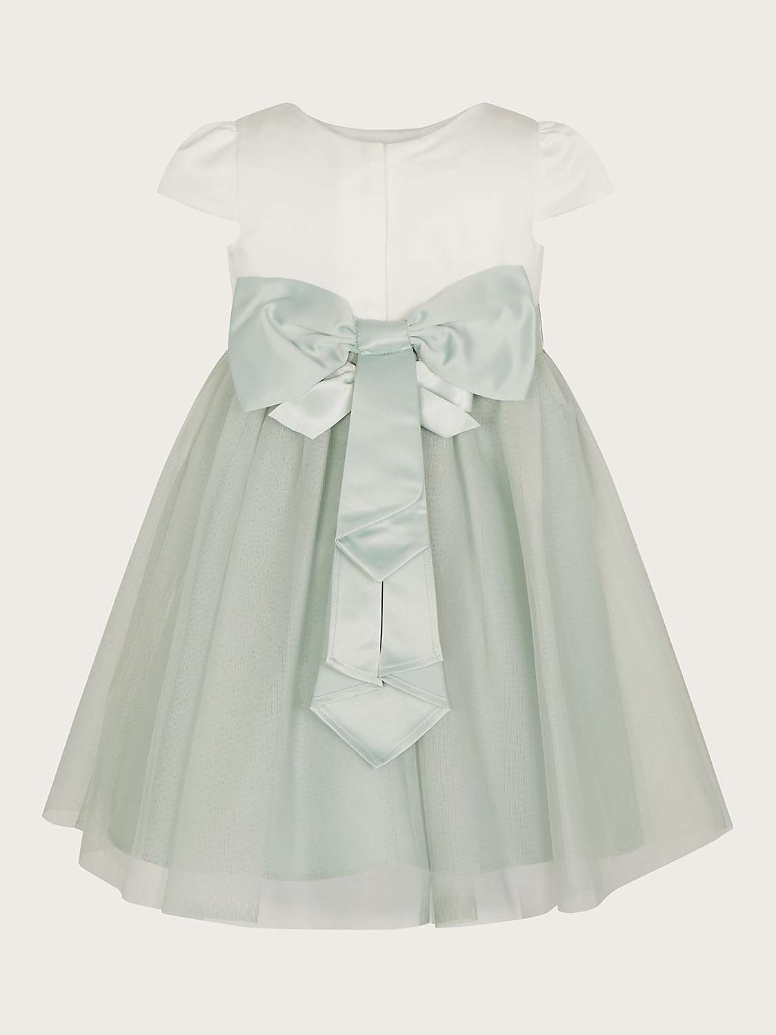Buy Monsoon Baby Tulle Bridesmaid Dress, Sage Online at johnlewis.com