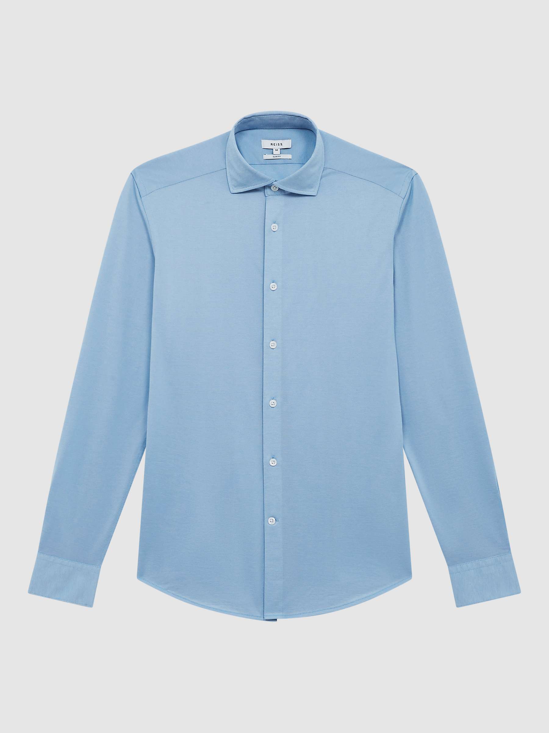Buy Reiss Nate Shirt, Soft Blue Online at johnlewis.com