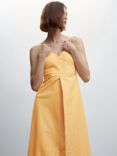 Mango Kilian Midi Dress, Yellow