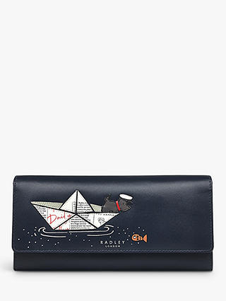 Radley Sail Away Large Flapover Matinee Leather Purse