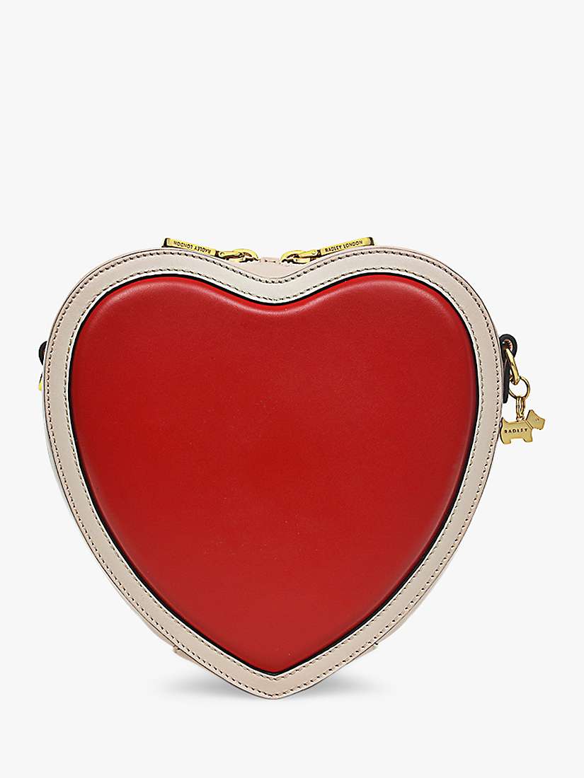 Radley Valentine's Collection Heart Shaped Cross Body Bag, Crimson at ...