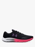 Under Armour Charged Pursuit 3 Women's Running Shoes, Black/Pink/Retro Purple
