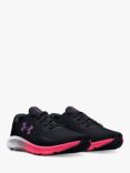 Under Armour Charged Pursuit 3 Women's Running Shoes, Black/Pink/Retro Purple