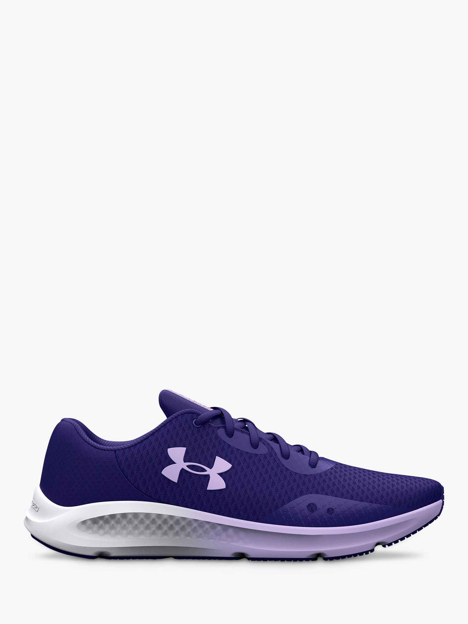 Under Armour Charged Pursuit 3 Women's Running Shoes, Sonar Blue/Purple, 4