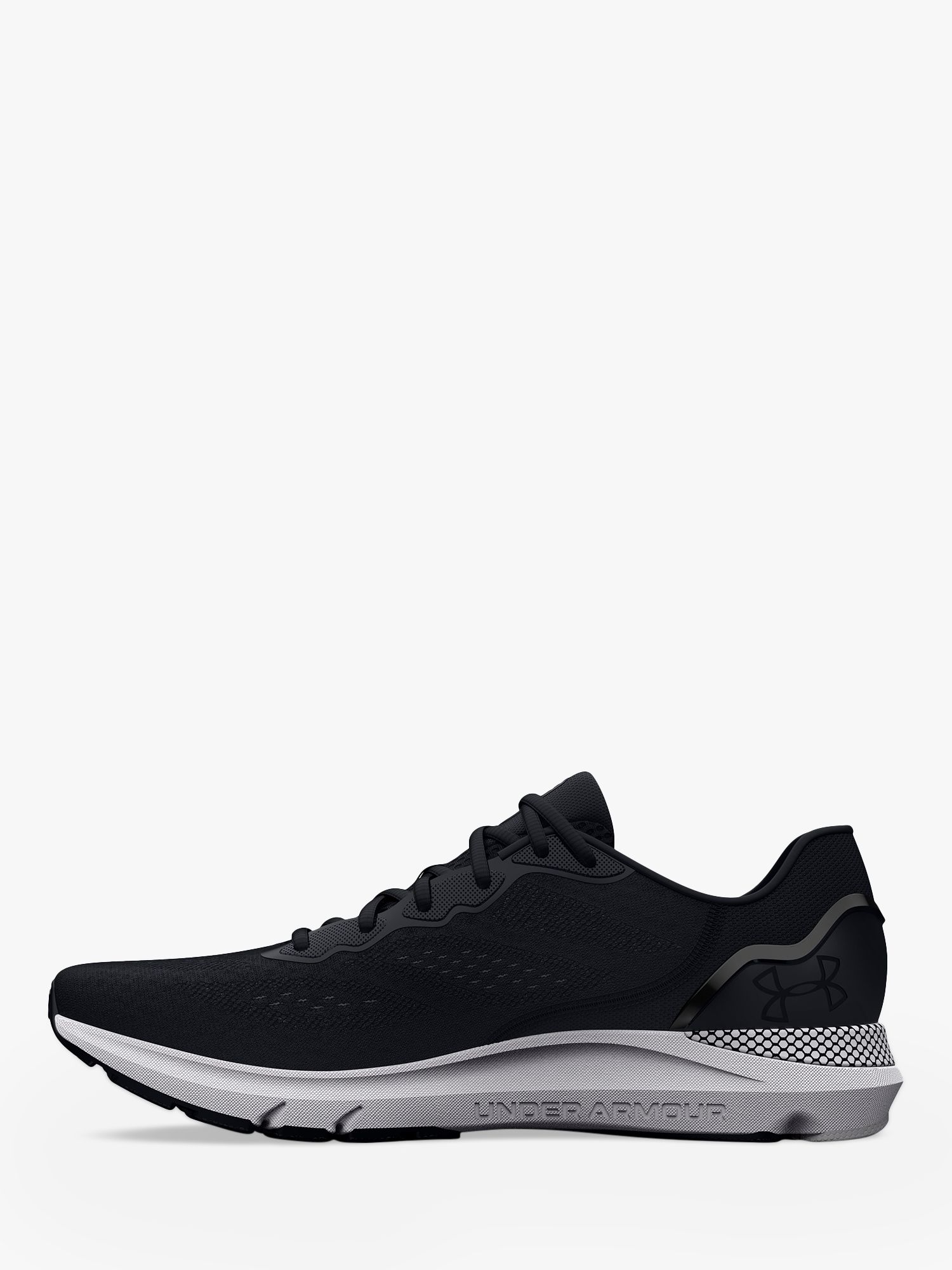 Under Armour HOVR Sonic 6 Women's Running Shoes, Black/White at John Lewis  & Partners