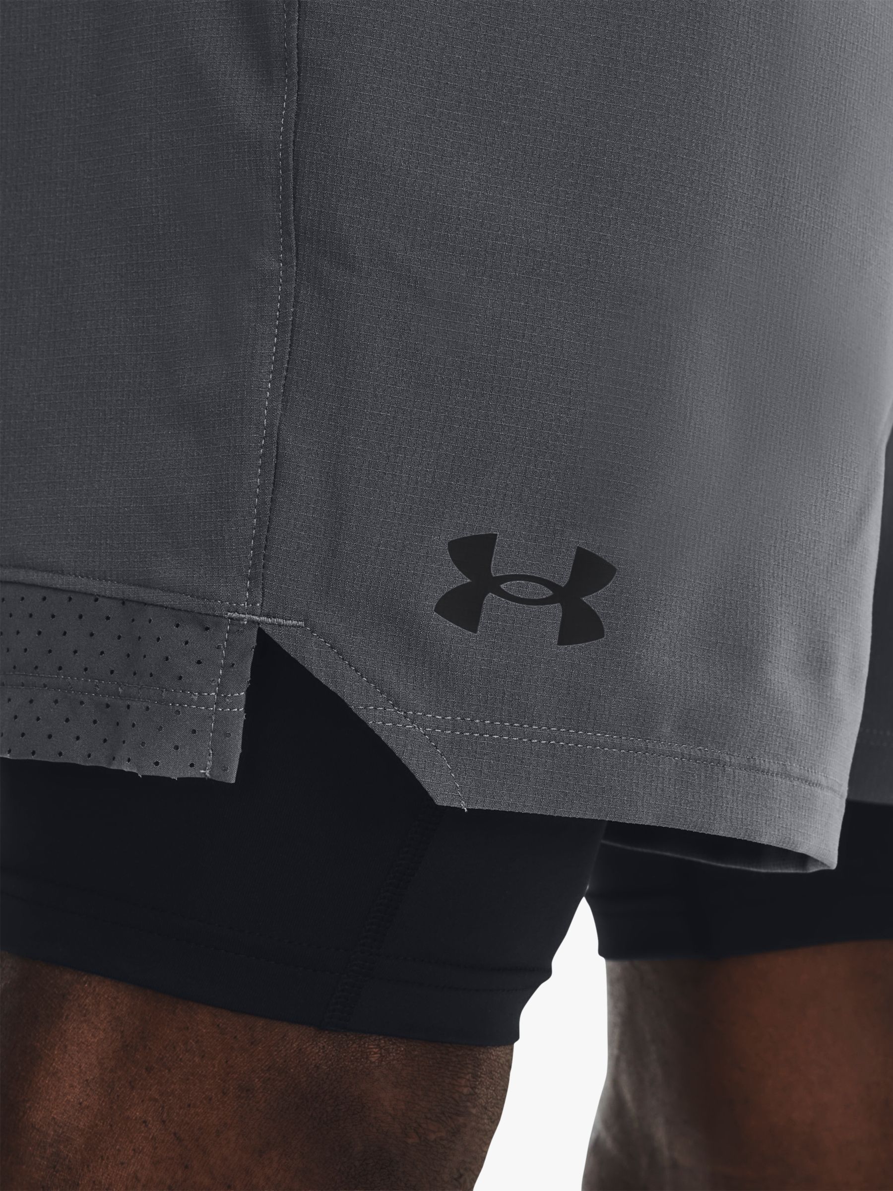 Under Armour Vanish Woven 2-in-1 Gym Shorts, Pitch Grey, S