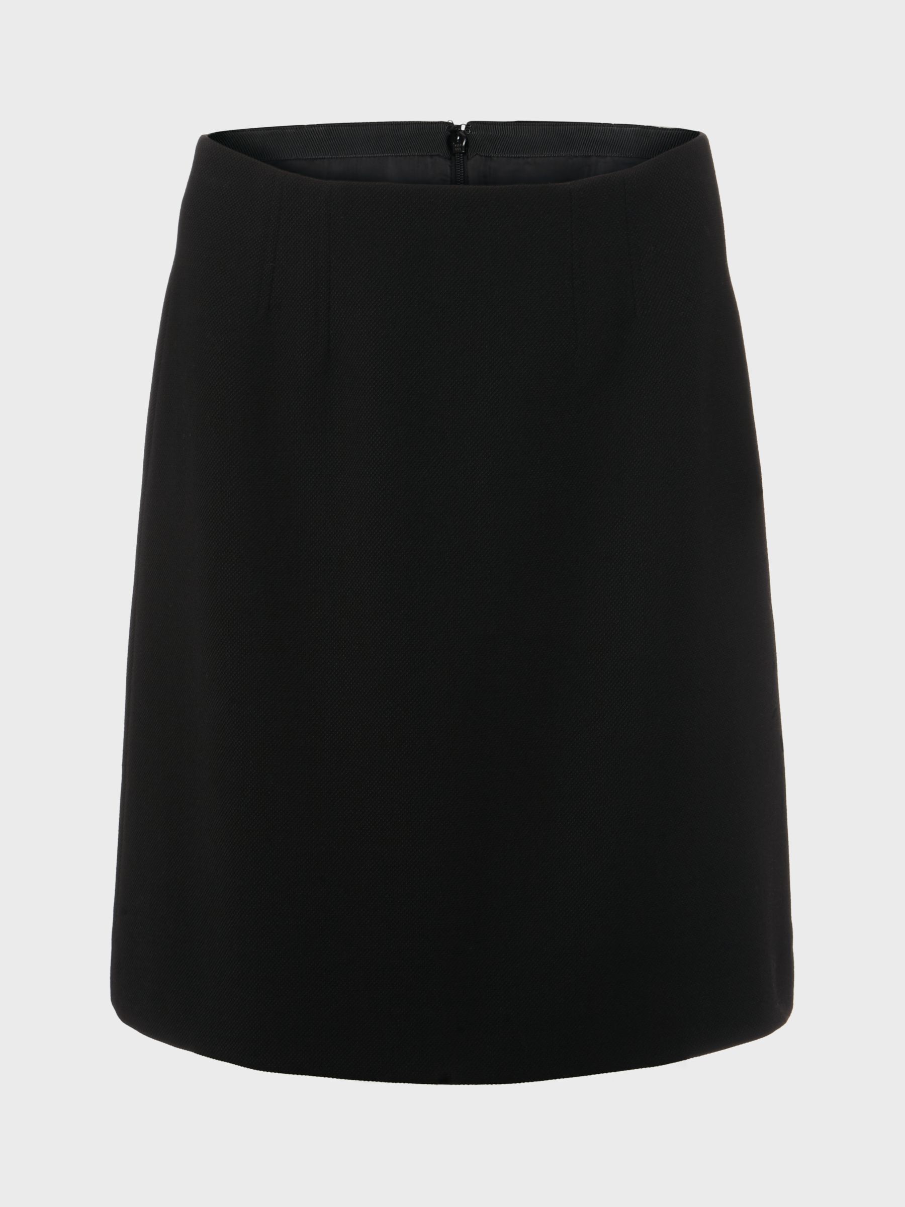 Hobbs Mia A-Line Mini Skirt, Black at John Lewis & Partners