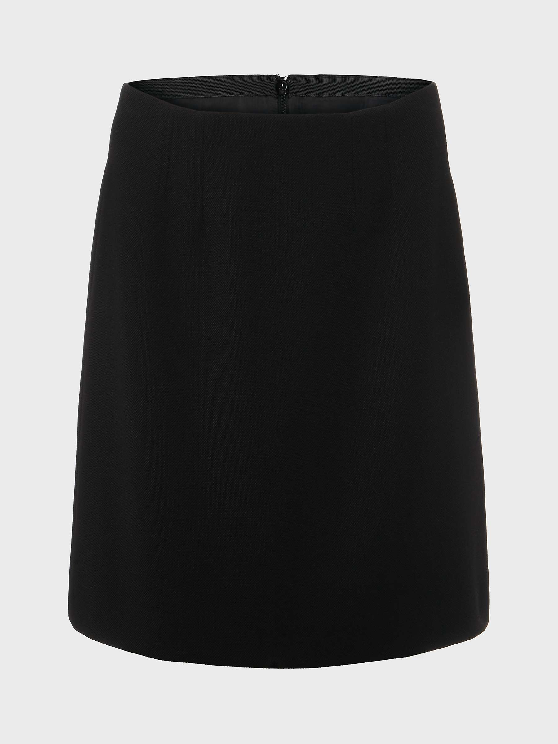 Hobbs Mia A-Line Mini Skirt, Black at John Lewis & Partners