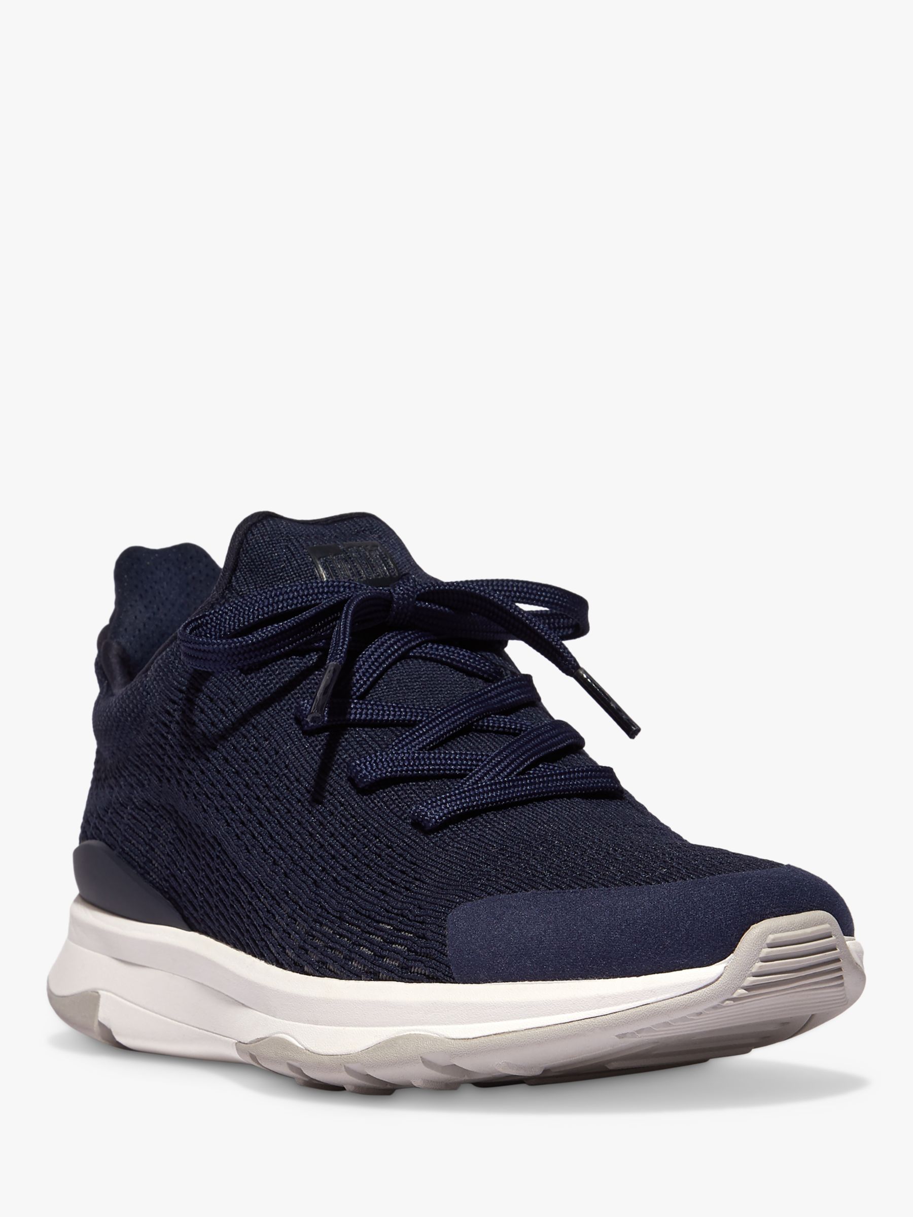 Vitamin FFX Lace Up Trainers, Navy Mix at John & Partners