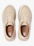 FitFlop Fmode Leather Chunky Trainers, Stone Beige