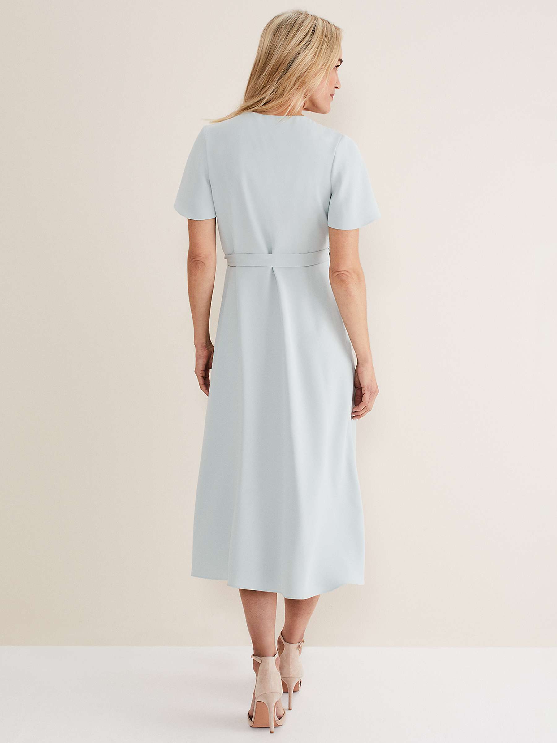 Phase Eight Julissa Wrap Dress, Grey at John Lewis & Partners