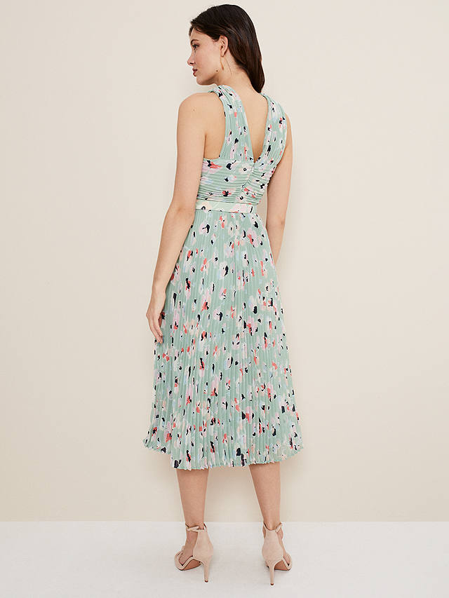 Phase Eight Portia Pleated Dress, Peppermint