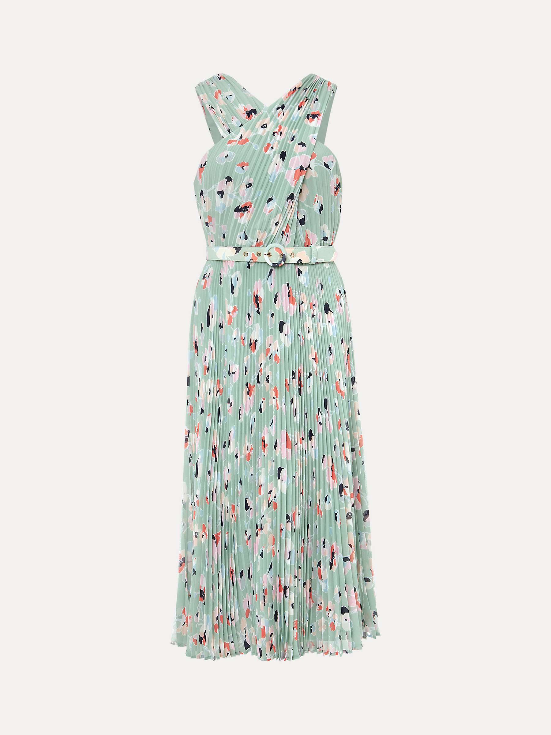 Buy Phase Eight Portia Pleated Dress, Peppermint Online at johnlewis.com