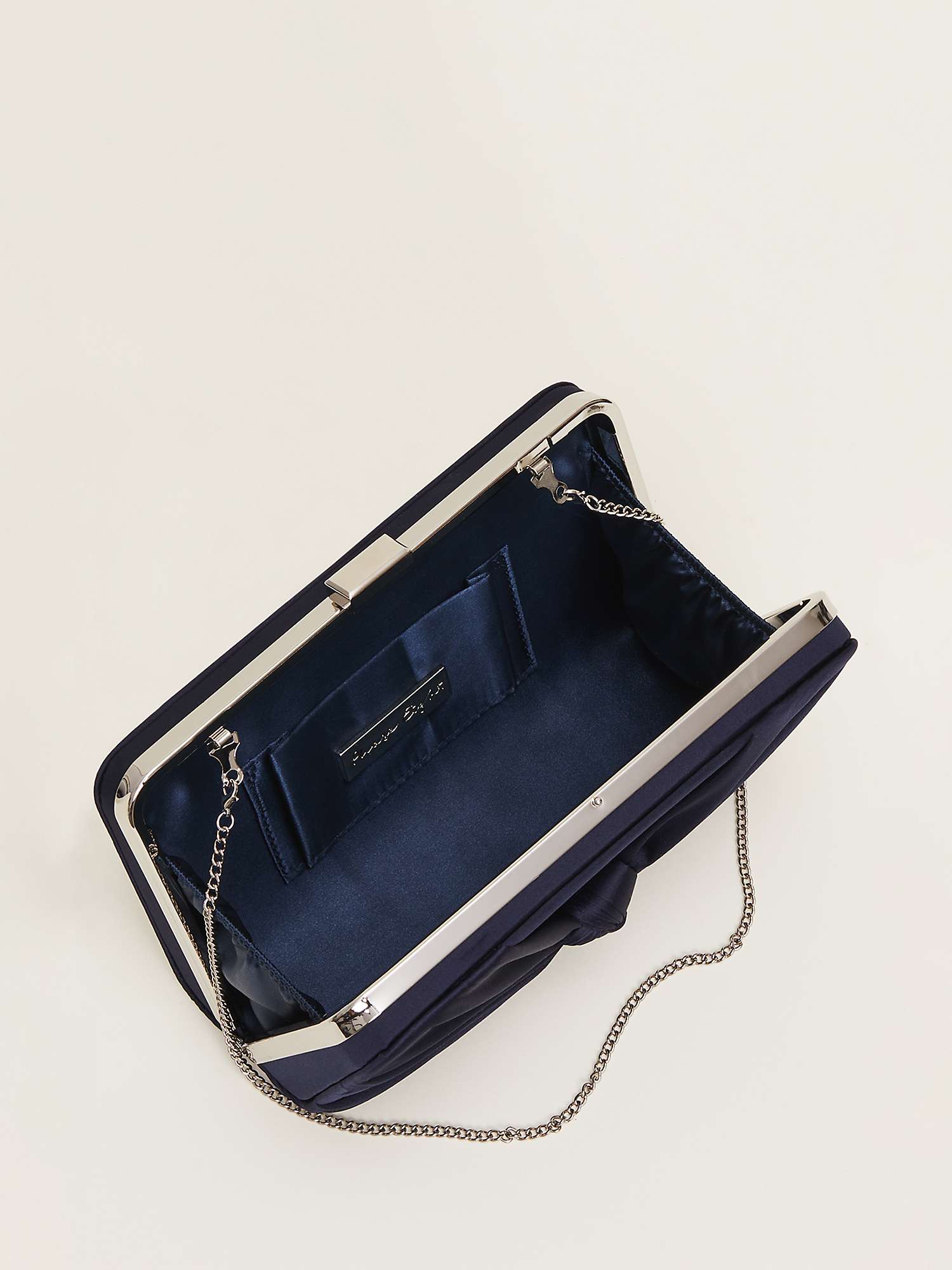 Buy Phase Eight Satin Knot Front Box Clutch Bag Online at johnlewis.com