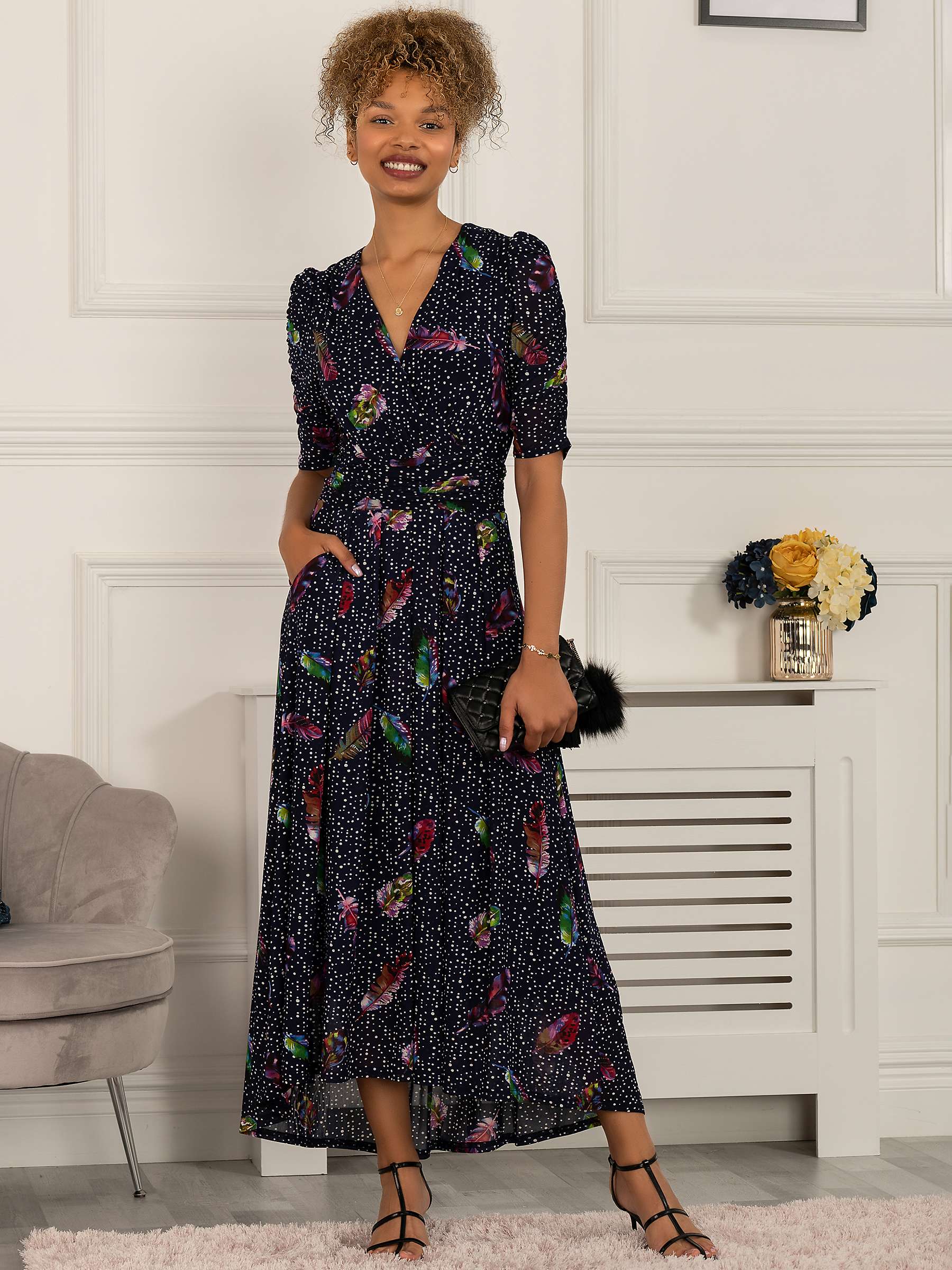 Buy Jolie Moi Ressie Dip Hem Maxi Dress Online at johnlewis.com