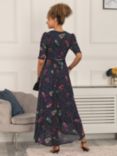 Jolie Moi Ressie Dip Hem Maxi Dress, Navy