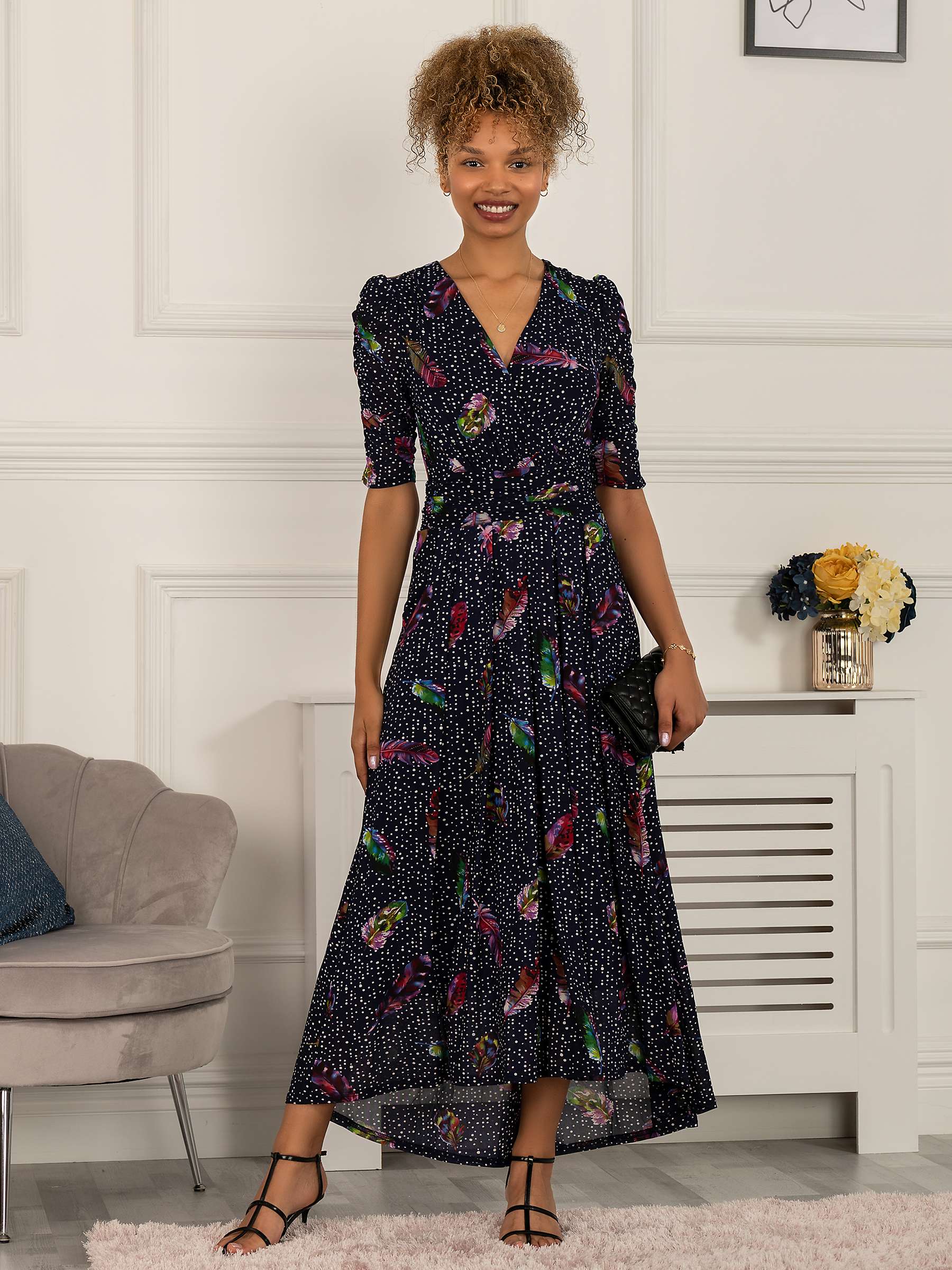 Buy Jolie Moi Ressie Dip Hem Maxi Dress Online at johnlewis.com