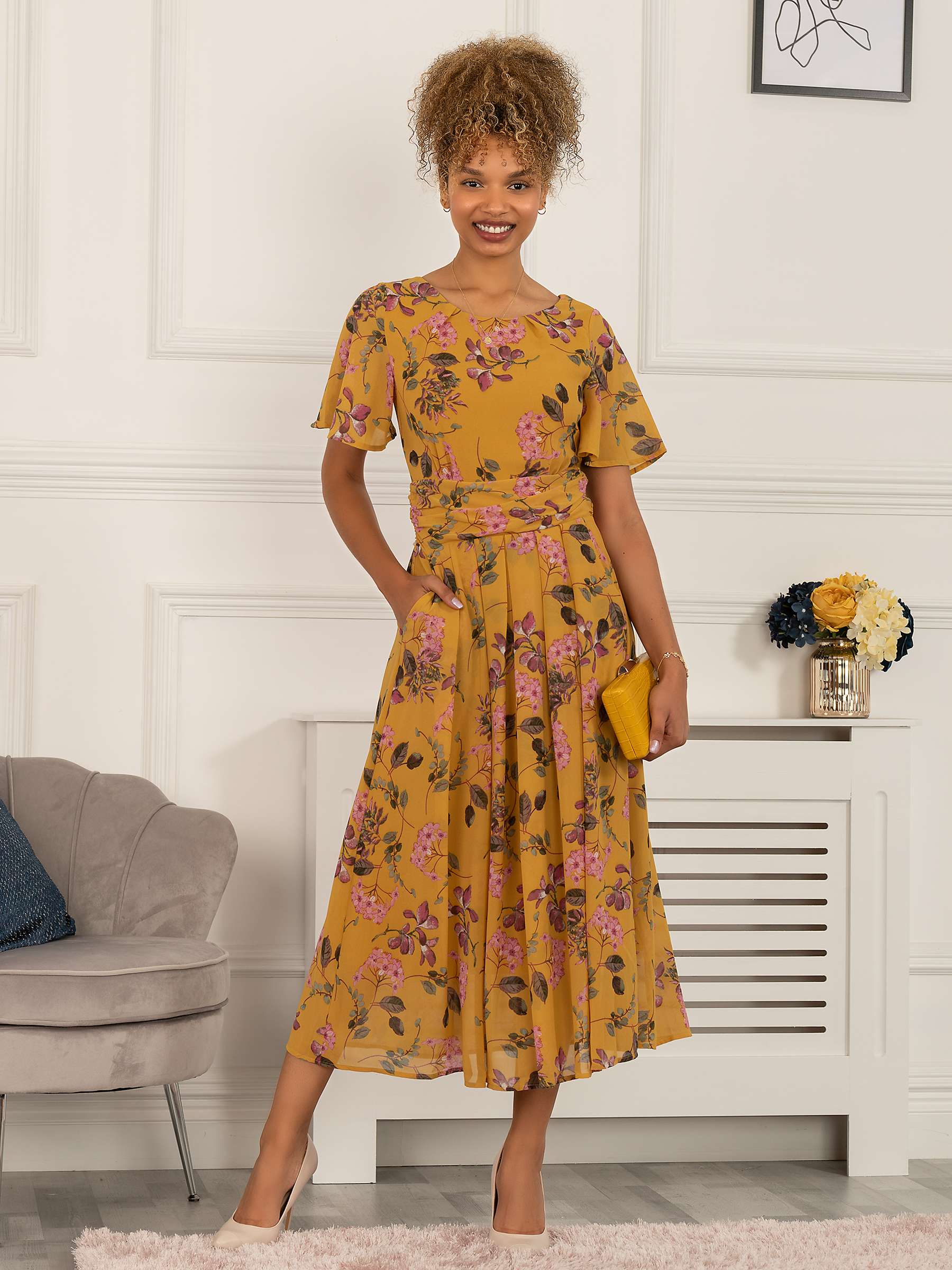 Buy Jolie Moi Haylee Print Chiffon Maxi Dress Online at johnlewis.com