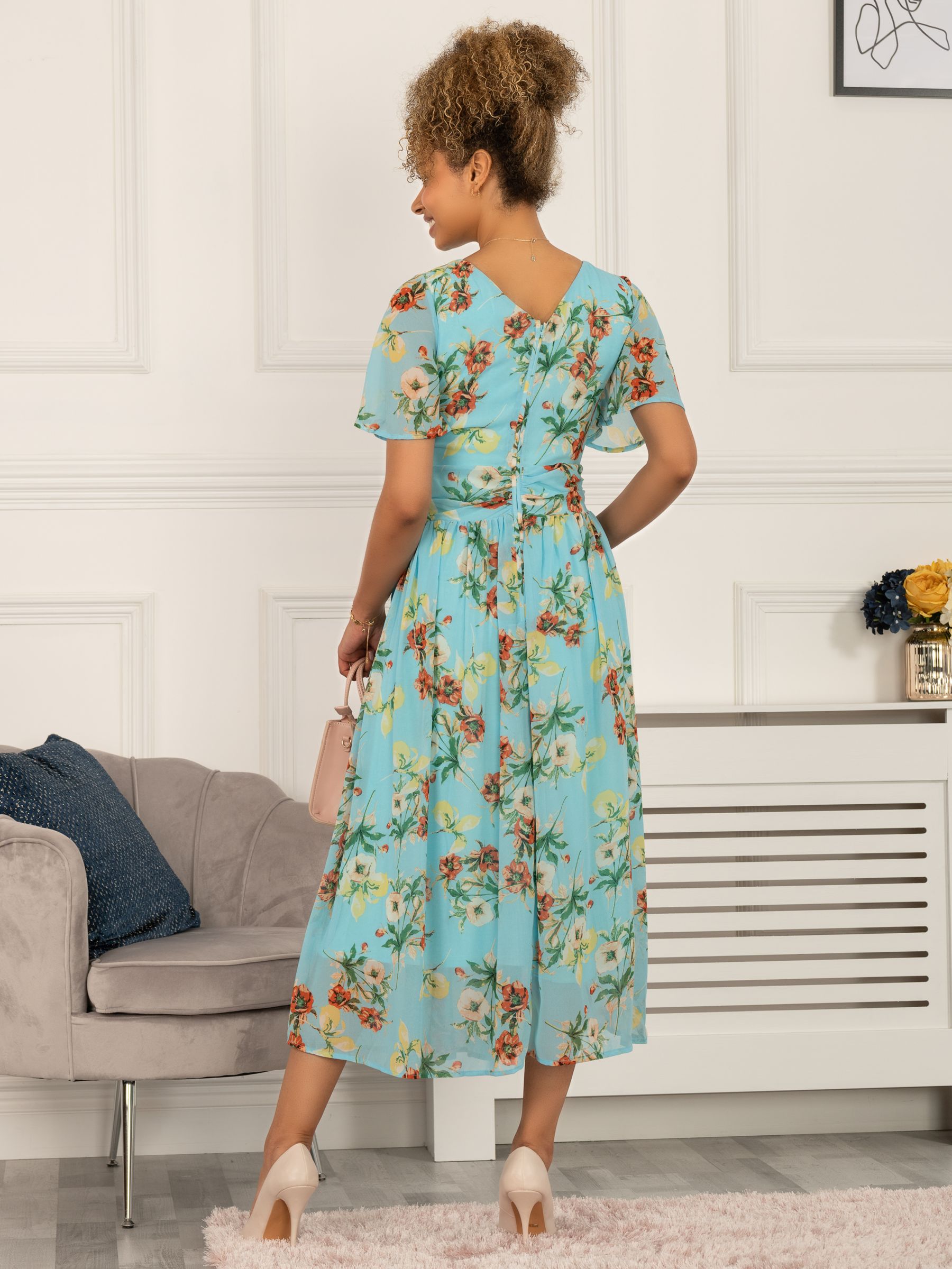 Buy Jolie Moi Haylee Print Chiffon Maxi Dress Online at johnlewis.com
