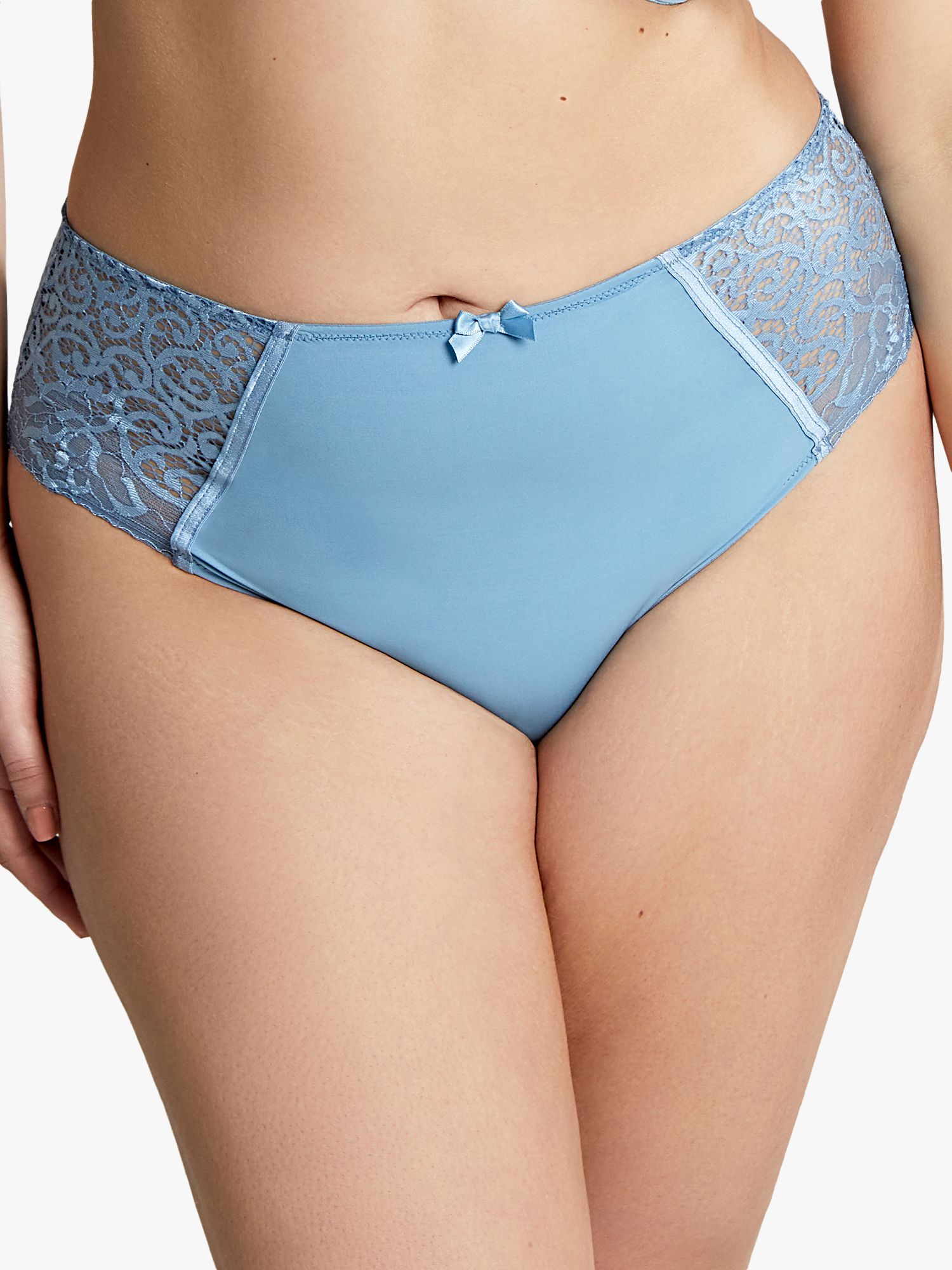 Panache Sculptresse Estel Deep Knickers, Dusk Blue at John Lewis & Partners