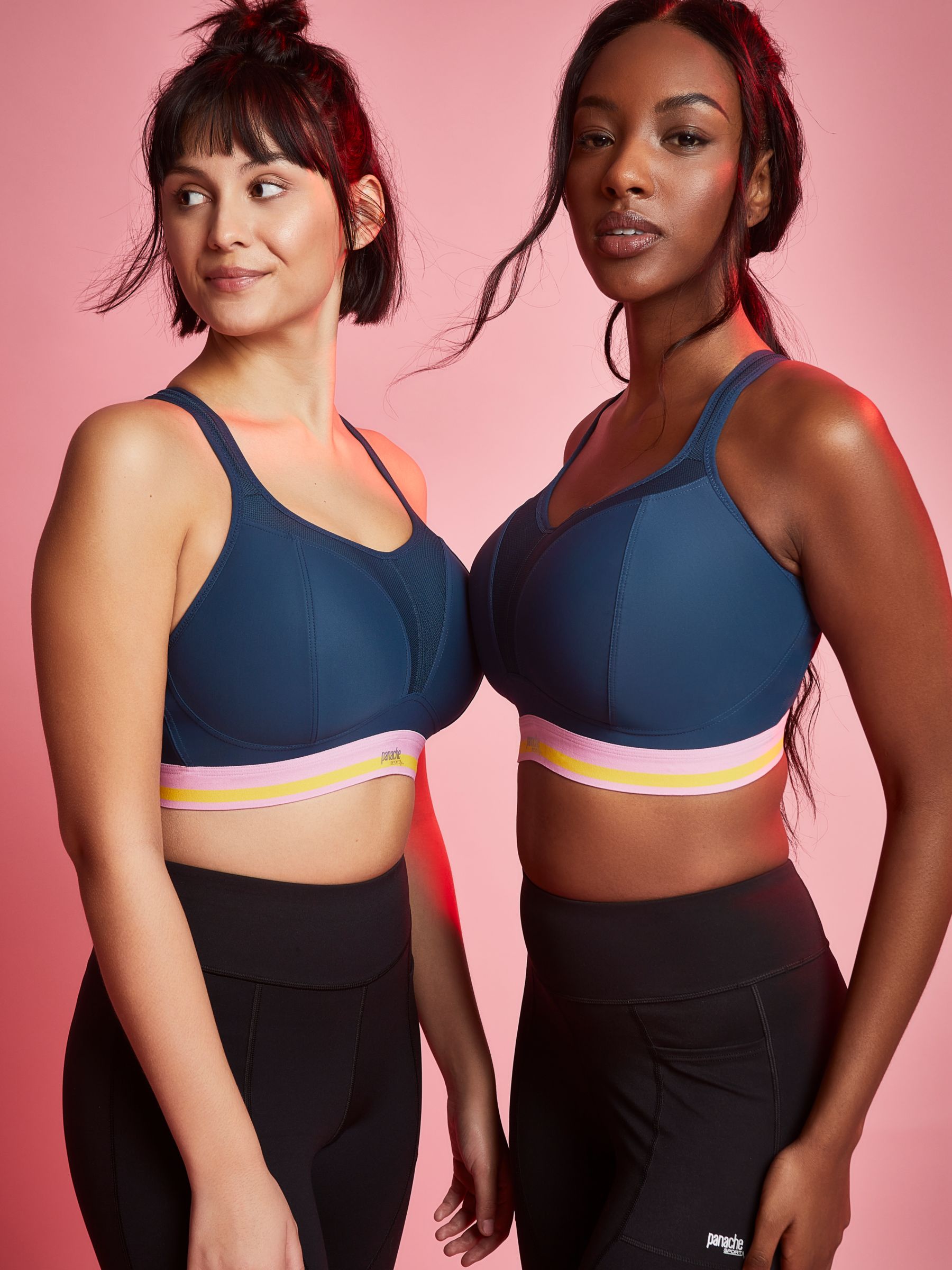 Non Wired Racer Sports Bra - Retro Blue