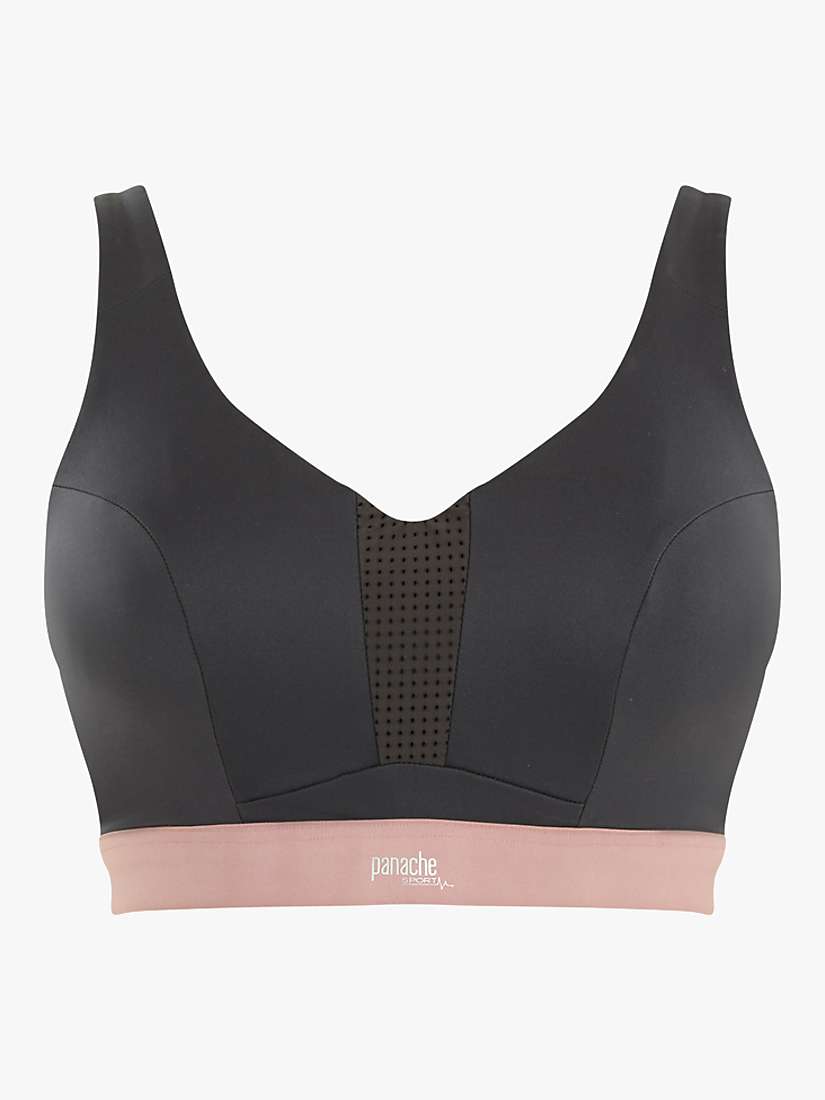 Buy Panache Ultra Perform Wired Sports Bra, Charcoal Online at johnlewis.com