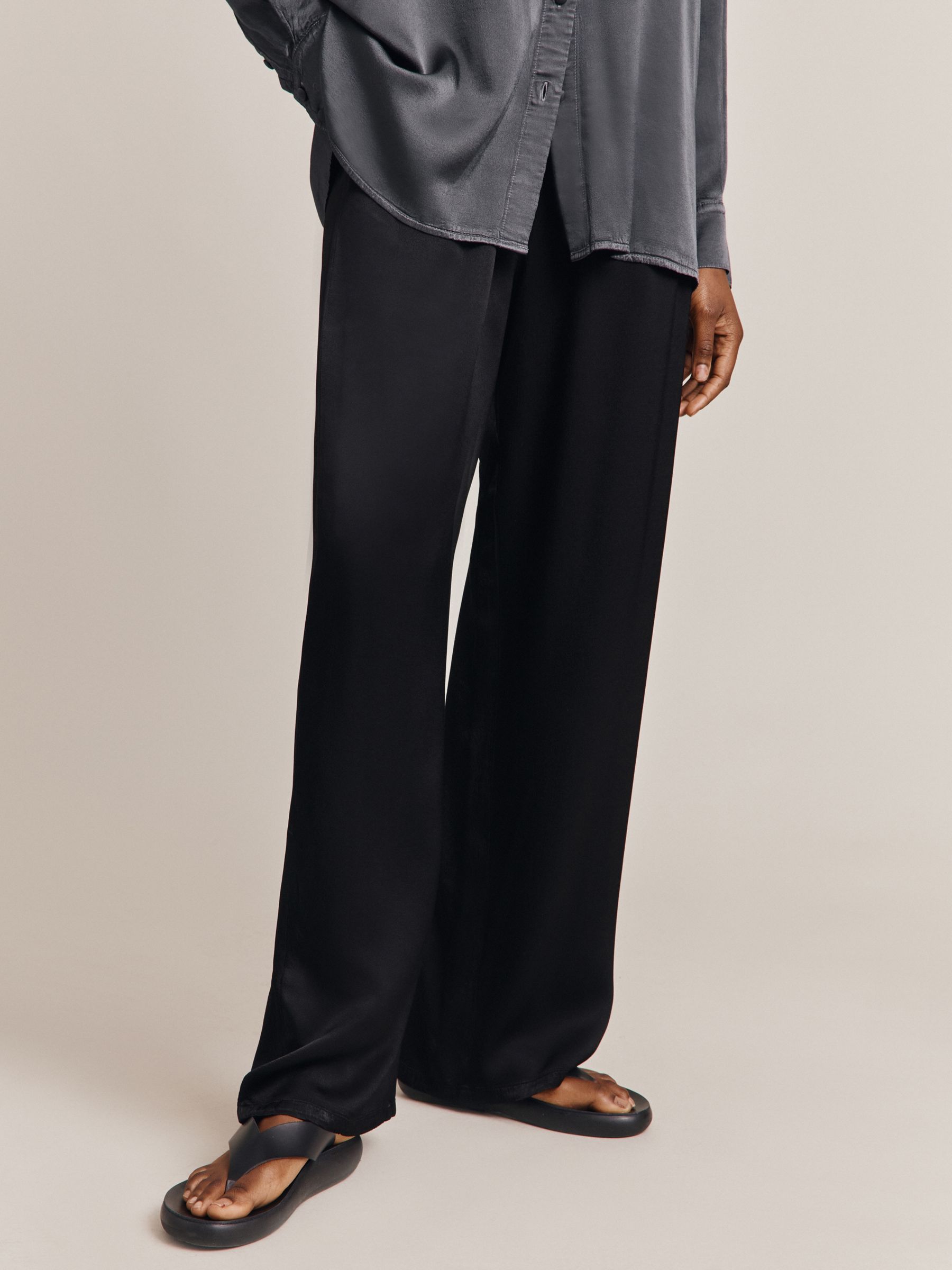 Buy Ghost Imogen Satin Trousers Online at johnlewis.com