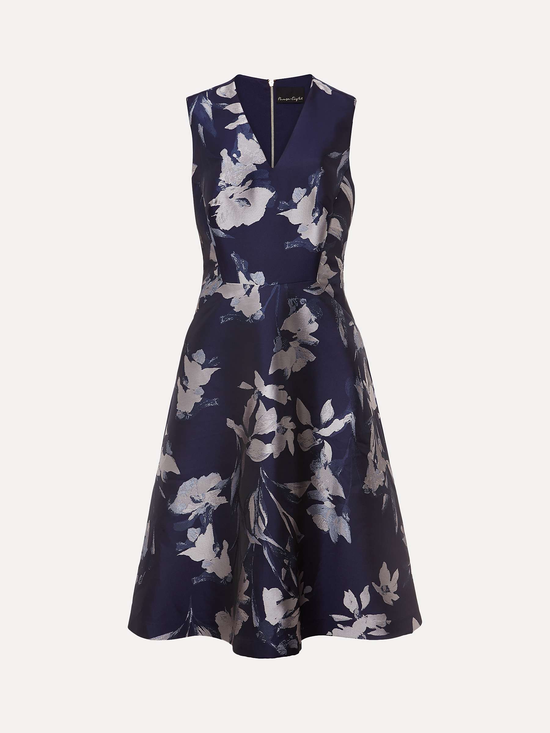 Buy Phase Eight Petite Cassy Floral Print Dress, Navy/Multi Online at johnlewis.com