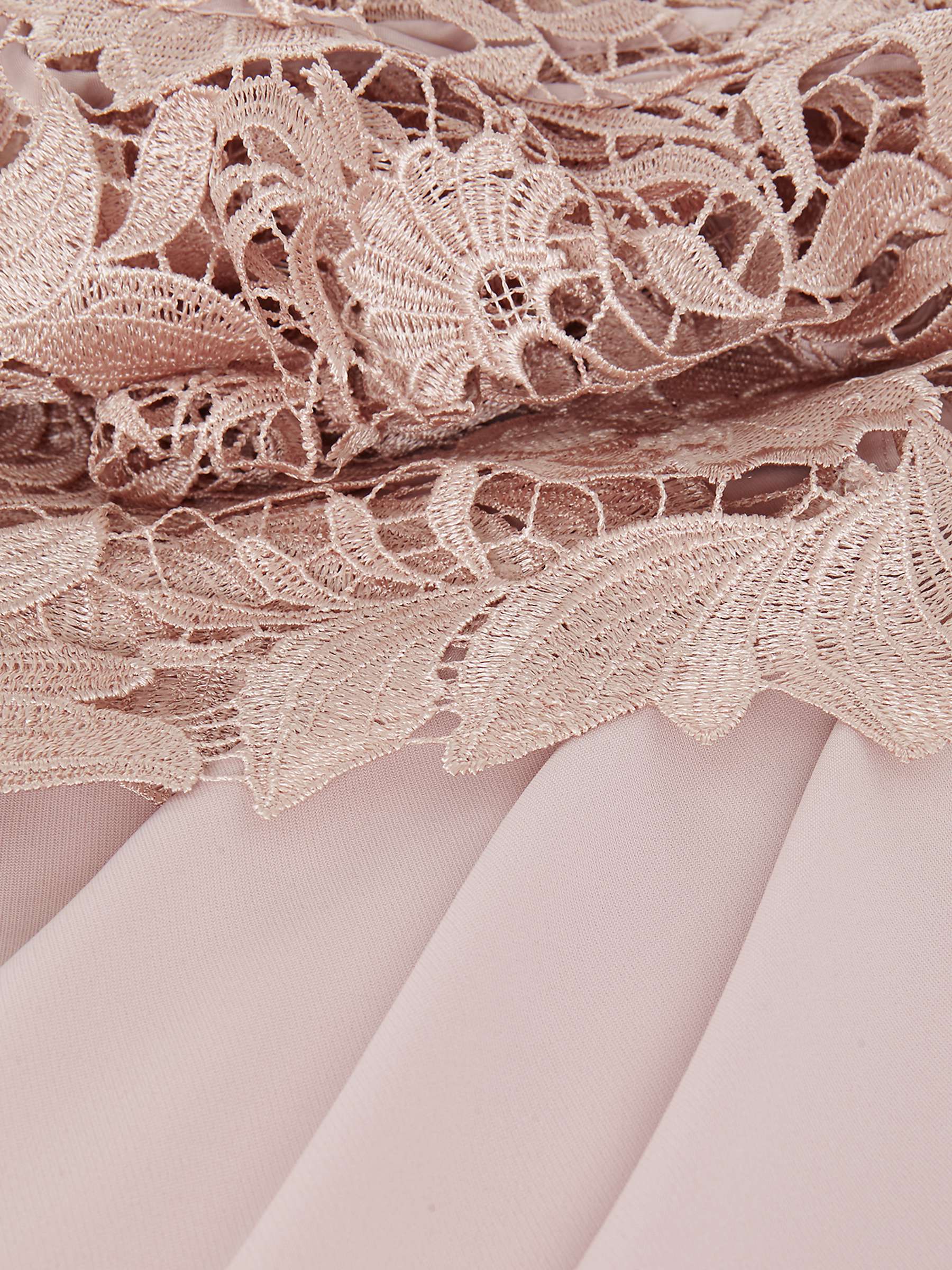 Buy Phase Eight Petite Adeline Lace Bodice Midi Dress, Antique Rose Online at johnlewis.com