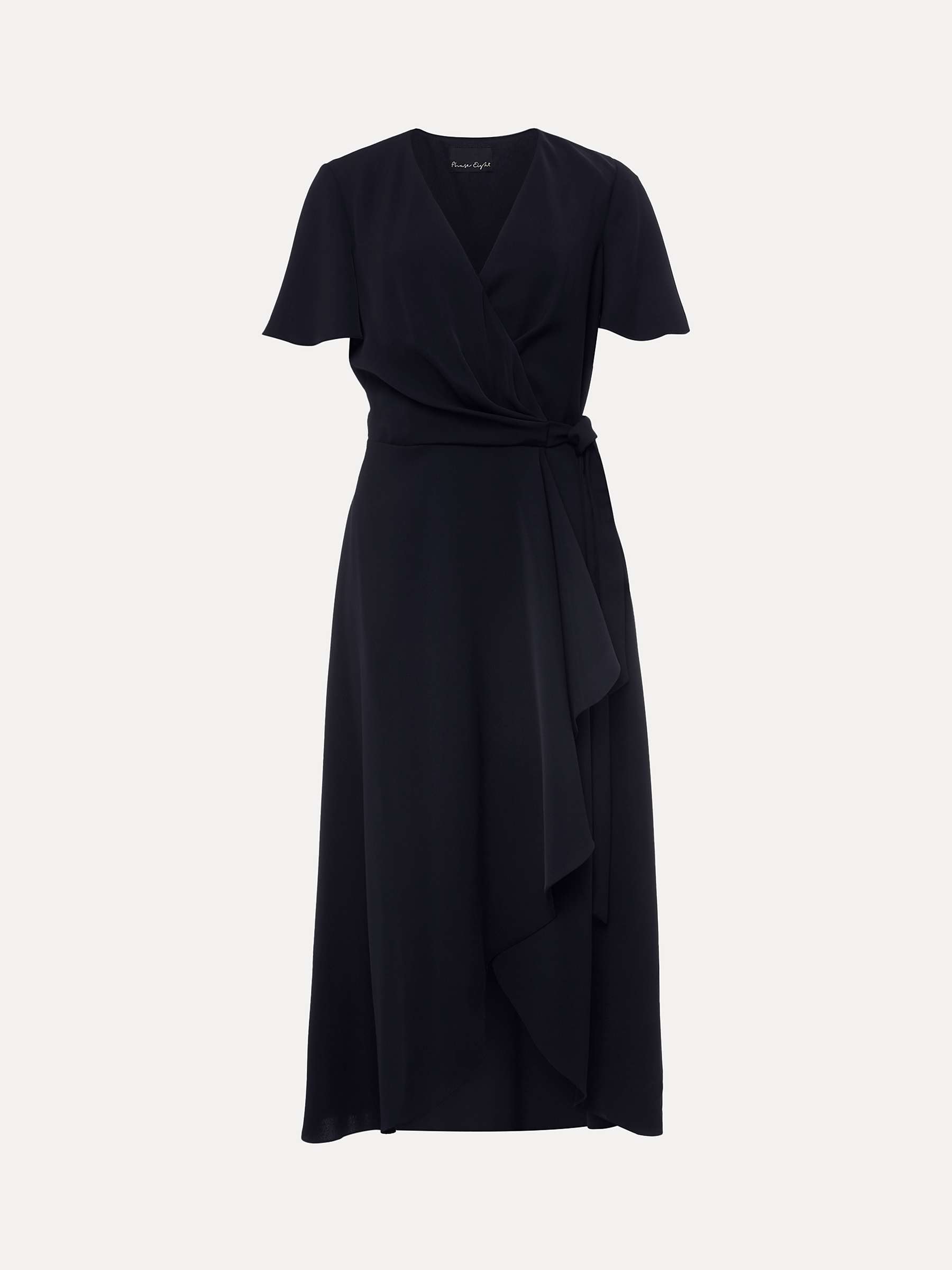 Buy Phase Eight Petite Julissa Frill Wrap Midi Dress, Navy Online at johnlewis.com