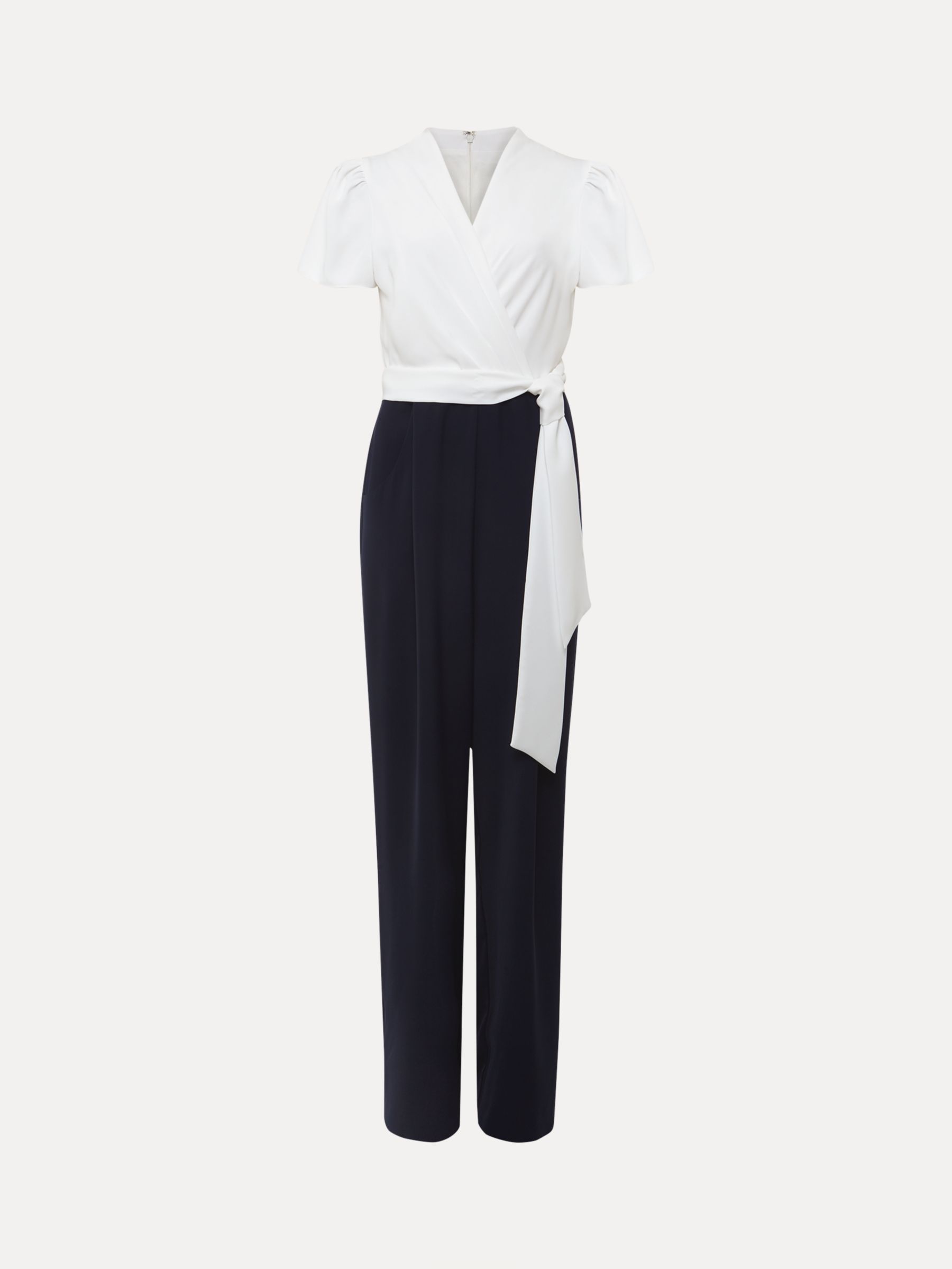 Buy Phase Eight Petite Eloise Wide Leg Jumpsuit, Ivory/Navy Online at johnlewis.com