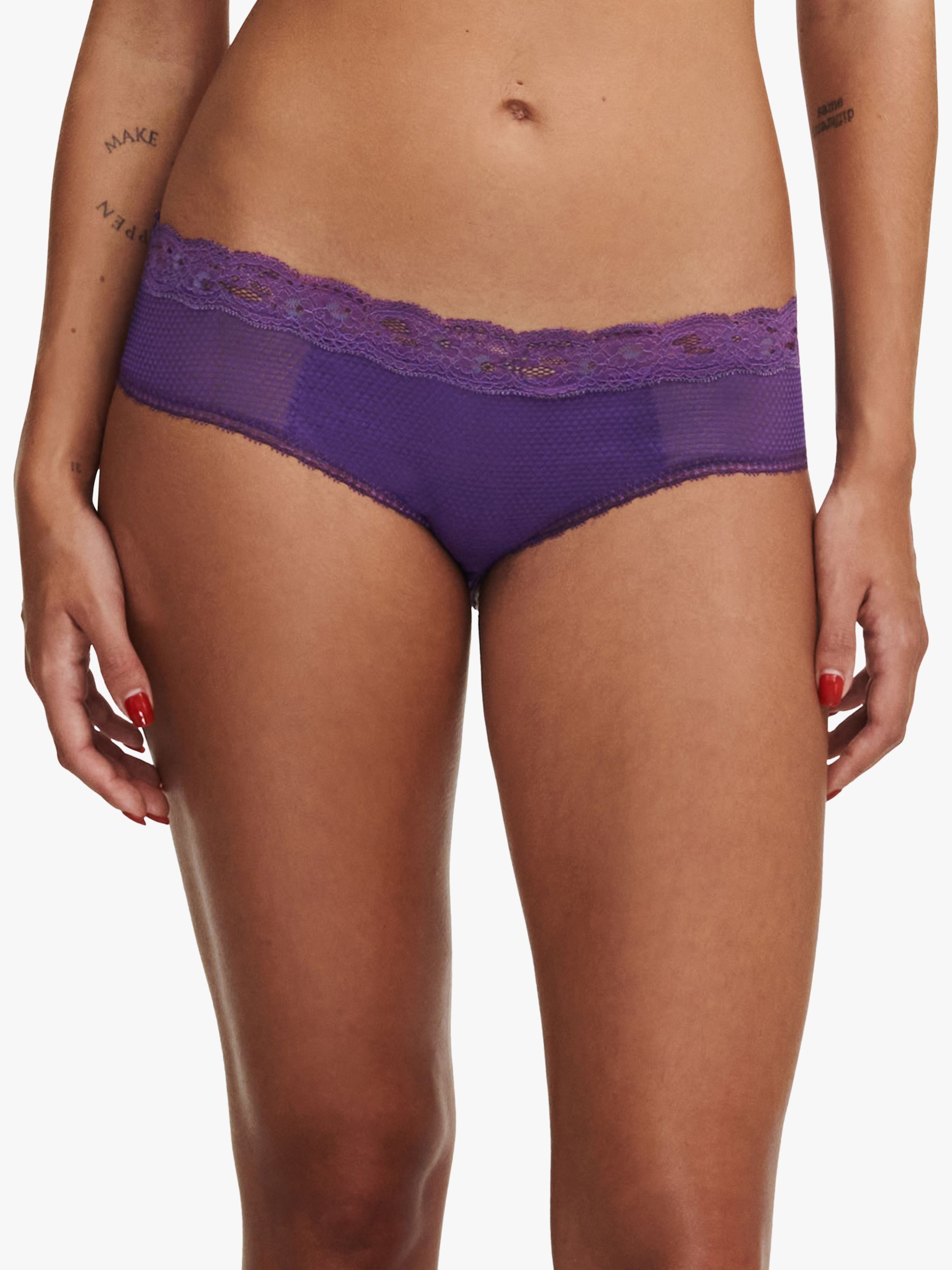 Passionata Brooklyn Hipster Knickers, Purple at John Lewis & Partners