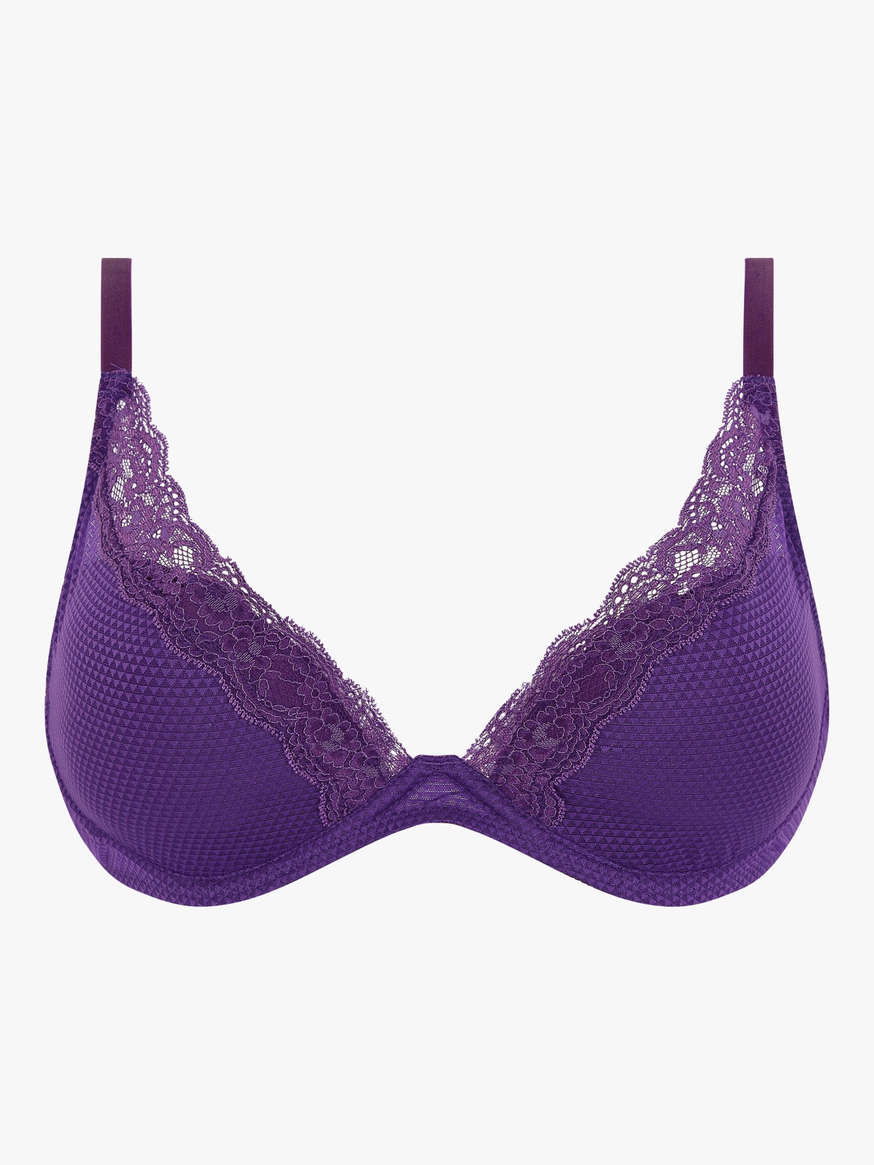 Passionata Sexy Fashion Plunge T Shirt Bra Purple: Wild Berry (Dark Purple)  - Chantilly Online