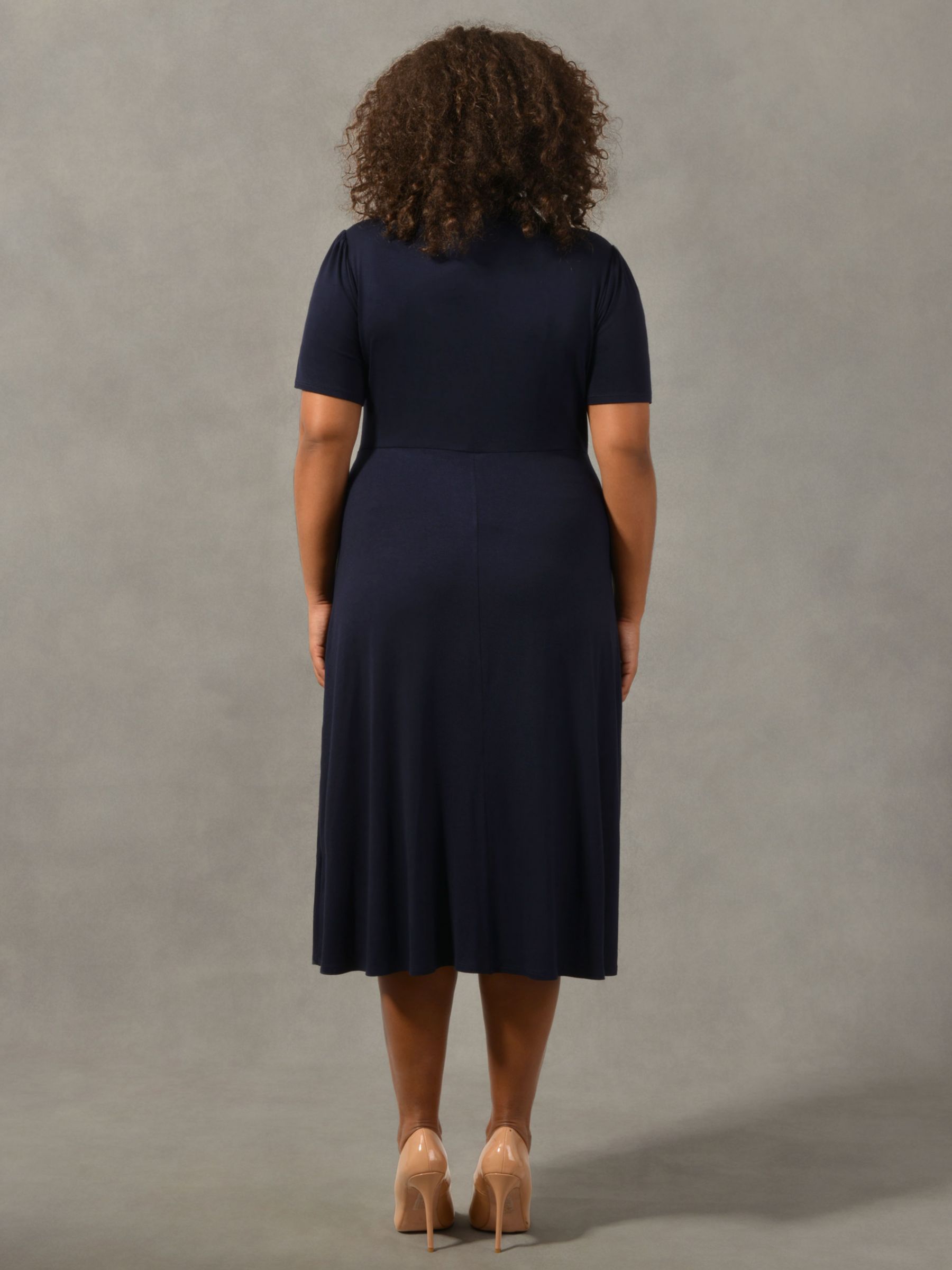 Buy Live Unlimited Curve Jersey Shirt Dress, Blue Online at johnlewis.com