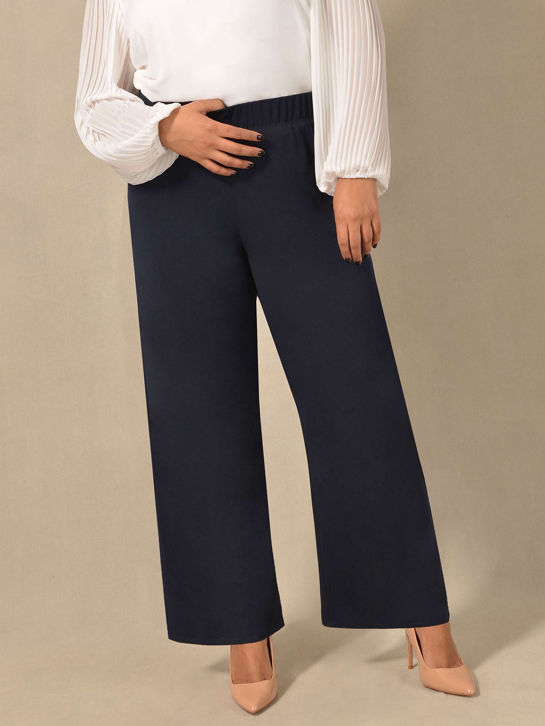 Buy Live Unlimited French Crepe Palazzo Trousers Online at johnlewis.com