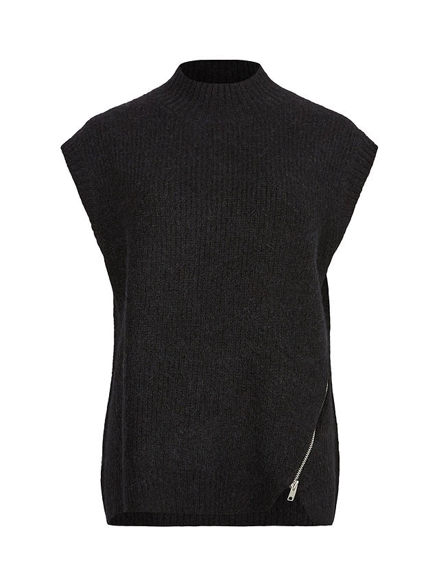 AllSaints Castel Wool Blend Knitted Tank Top, Black